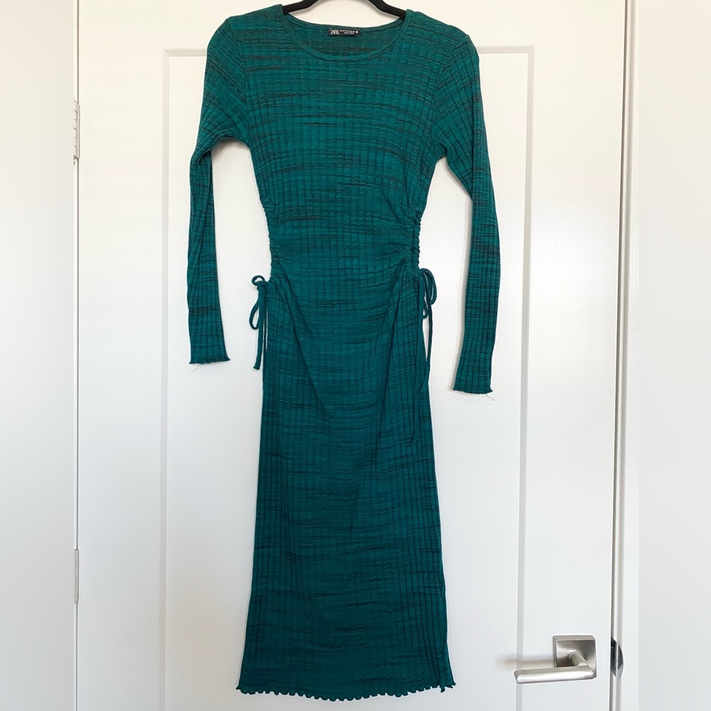ZARA GREEN DRESS 👗
